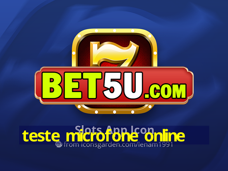 teste microfone online